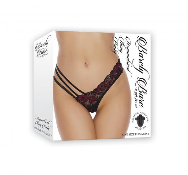 Barely Bare Asymmetrical Thong Panty O/s Sex Toy Product