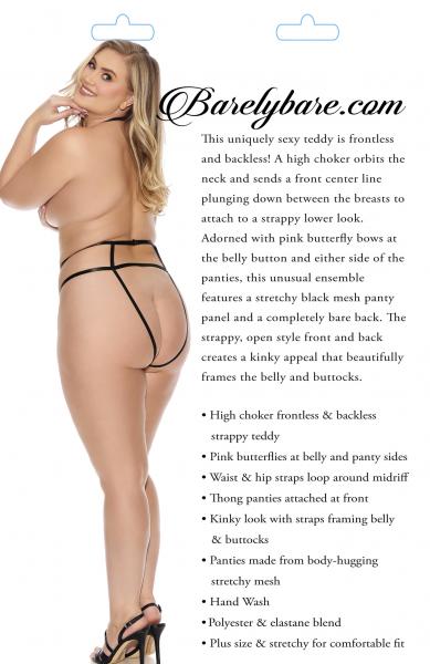 Barely Bare Topless Choker Teddy Q/s Sex Toy Product