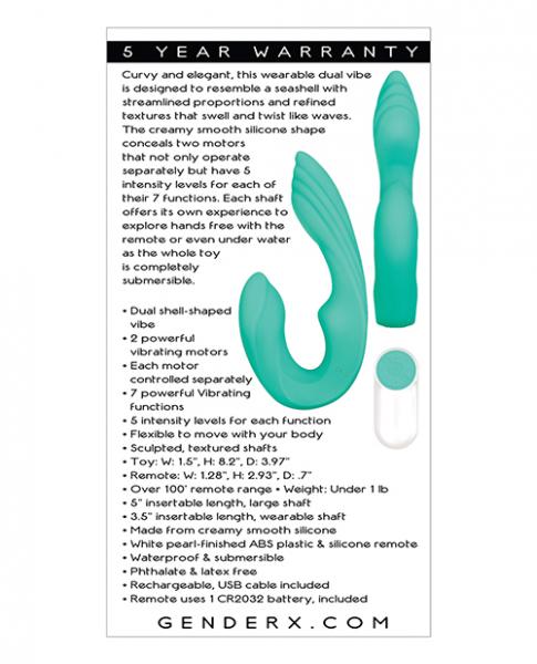 Gender X Strapless Seashell Sex Toy Product