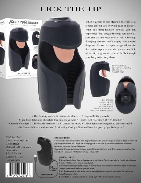 Zero Tolerance Lick The Tip Sex Toy Product
