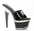 Sapphire Black 6in Mule Size 7 