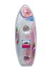 Dildo Boro Glass Double Spiro Clear