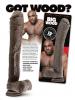 The Big Wood 13.5in Realistic Penis Brown Sex Toy Product Image 3
