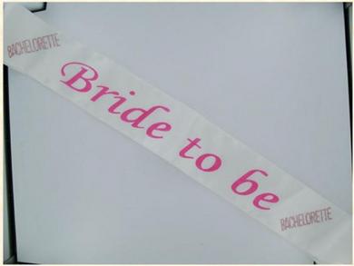Bride 2B Sash W/Pink Stones Sex Toy Product