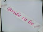 Bride 2B Sash W/Pink Stones Sex Toy Product