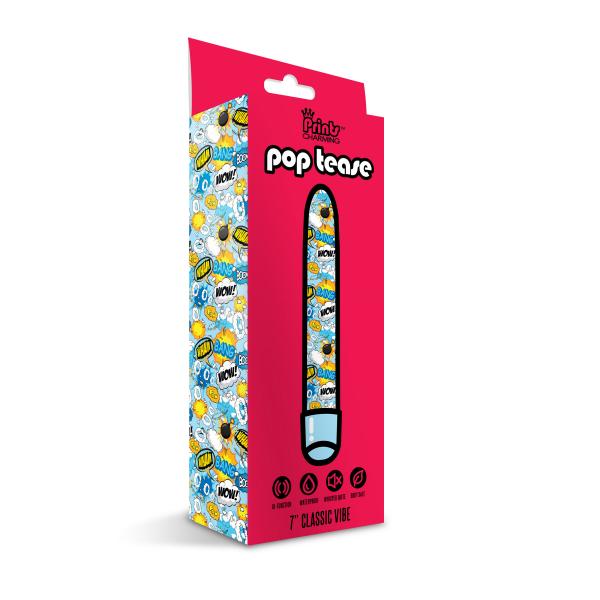 Prints Charming Pop Tease 7in Vibe Bang Blue Sex Toy Product