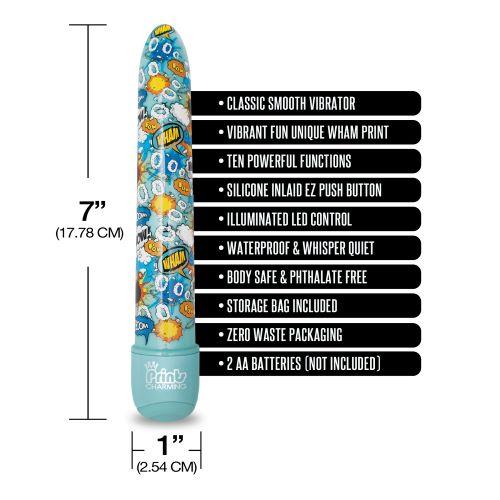 Prints Charming Pop Tease 7in Vibe Bang Blue Sex Toy Product