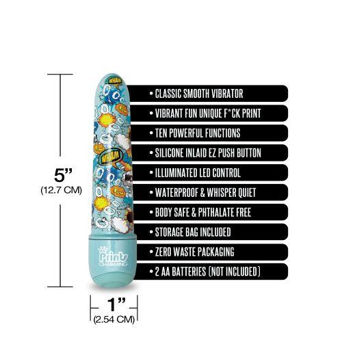 Prints Charming Pop Tease 5in Mini Vibe Bang Blue Sex Toy Product