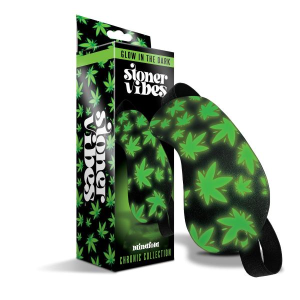 Stoner Vibe Chronic Collection Glow In The Dark Blindfold Sex Toy Product