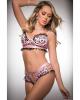 Pinklicious 2pc Silky Chekkini Panty & Bra Leopard Baby Pink O/s Sex Toy Product Image 2