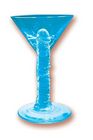 Martini Weenie Party Glass Blue