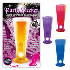 Party Pecker Light Up Beer Glass Red