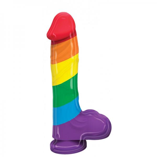 Rainbow Pumped Realistic Dildo 9.4 inches Sex Toy Product