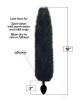 Foxy Tail Silicone Butt Plug Black Sex Toy Product Image 2