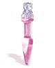 The 9s First Glass Teddy Love Butt Plug Pink Sex Toy Product Image 2