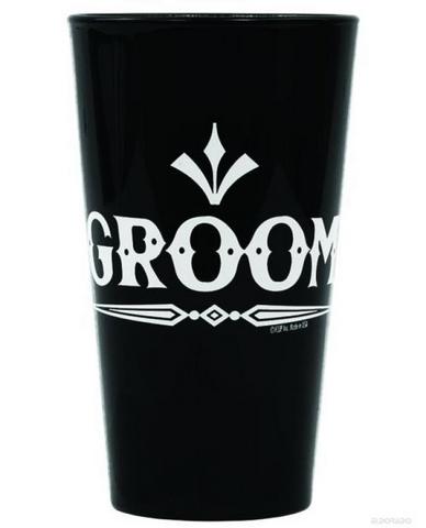 Rock Groom Pint Glass Black