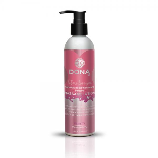 Dona Massage Lotion Flirty Blushing Berry 8oz Sex Toy Product