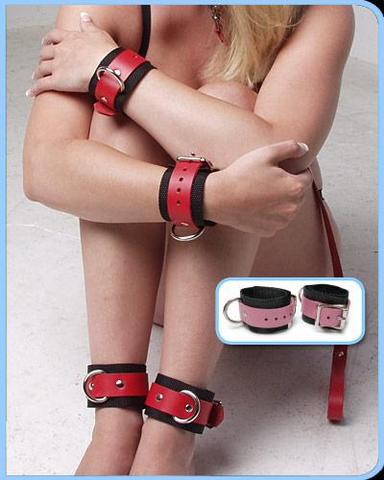 Kink Cuffs Ankles Pink