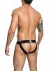 Male Basics Dngeon Peekaboo Jockstrap Black O/s (hanging) Sex Toy Product Image 3