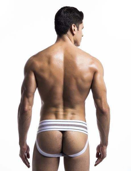 Mob Fetish Jockstrap White Small 3in Waistband(bulk) Sex Toy Product