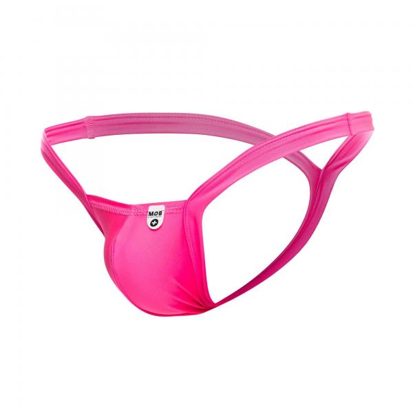 Mob Y Buns Thong Neon Pink Large Sex Toy Product