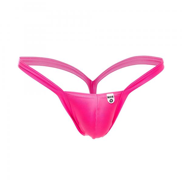 Mob Y Buns Thong Neon Pink Large Sex Toy Product
