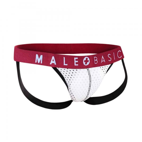 Mb Spot Jockstrap White Xl Sex Toy Product