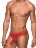 Male Power Hose Mesh Thong Red L/XL Sex Toy Product Image 1