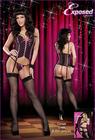 Corset and G String Polka Dot 2X