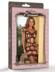 Club Seamless Dress Strappy Accents Black O/S Sex Toy Product