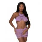 Seamless Crotchless Romper Lavender O/s Sex Toy Product