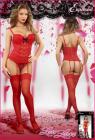 Bustier and G-String Red Queen (Luv Lace)