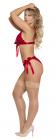 Sugar & Spice Ribbon Tie Bra & Panty Red 2xl Sex Toy Product