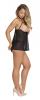 Sassy Cupless Babydoll & Panty Set Black L/xl Sex Toy Product Image 1
