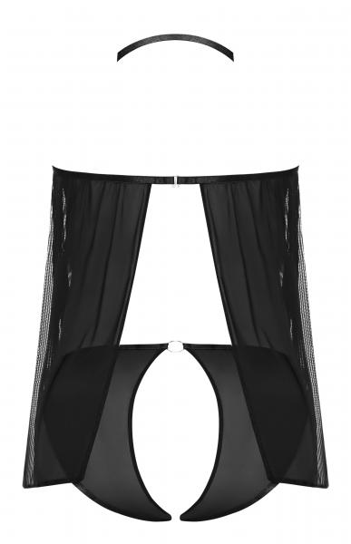 Sassy Cupless Babydoll & Panty Set Black L/xl Sex Toy Product