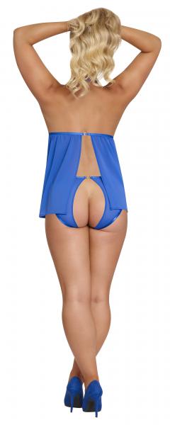 Sassy Cupless Babydoll & Panty Set Cobalt 2xl Sex Toy Product
