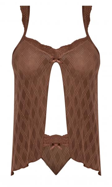 Caramel Kiss Babydoll & Thong Set Caramel S/m Sex Toy Product