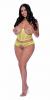 Love Star Bustier & Panty Set Chartreuse 2xl Sex Toy Product Image 1
