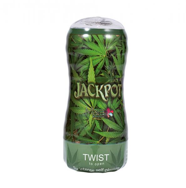 Jackpot Cannabis Crystal Clear Stroker 6pc Display Sex Toy Product