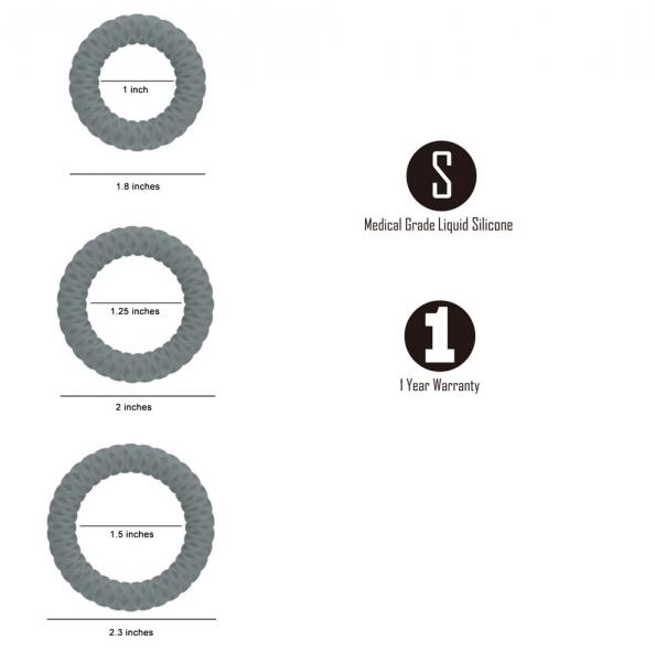 Onyx 3 Ring Set Sex Toy Product