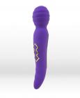 Twisty Dual Vibrating Wand Neon Purple Sex Toy Product