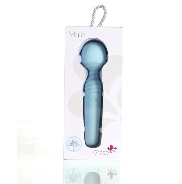 Grace Bendable Vibrating Wand Teal Rechargeable Sex Toy Product