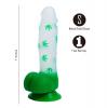 Leif 7 In 420 Pot Leaf Print Silicone Dong Sex Toy Product Image 2