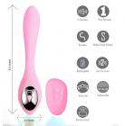 Harmonie Pink Bendable Dual Vibrator W/ Remote Control Sex Toy Product