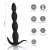 Mason Silicone Anal Plug Remote Control Black Sex Toy Product Image 2