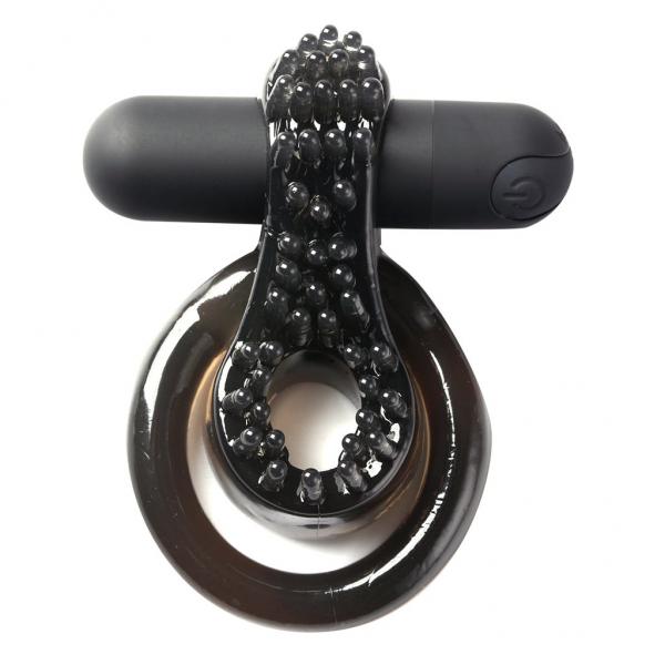 Jagger Vibrating Ring Erection Enhancer Black Sex Toy Product