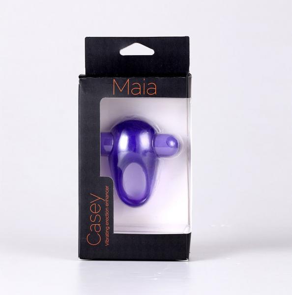 Casey Vibrating Erection Enhancer Ring Purple Sex Toy Product
