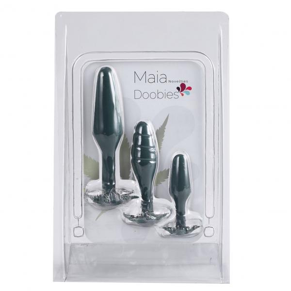Doobies 420 Butt Plugs Set Of 3 Sex Toy Product