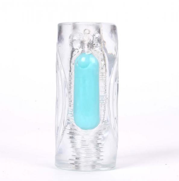 Aster Clear Stroker W/ Rechargeable Bullet Sex Toy Product