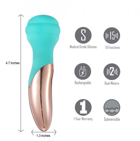 Kali Dual Motor Rechargeable Vibrating Mini Wand Sex Toy Product